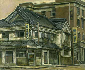 北浜の銀行 前田亮一画