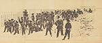 『戊辰戦記絵巻』のうち「西郷吉之助伏見戦場巡視」