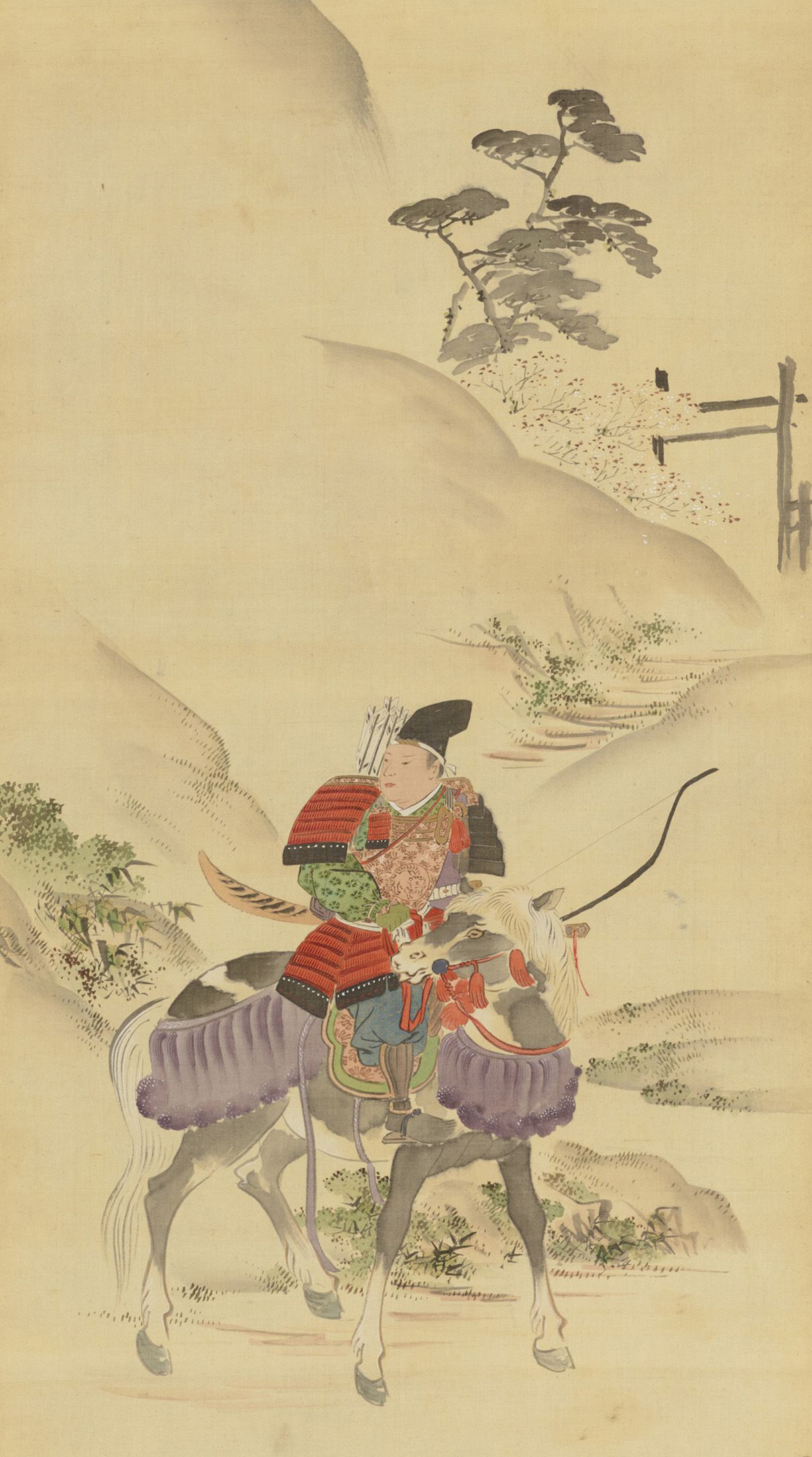 八幡太郎凱旋図　伝翠松