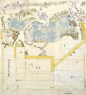 摂州高津井坂氏庭園図