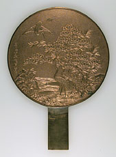 柄鏡(松鶴文)