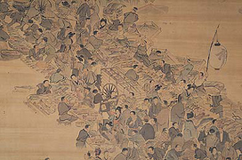 天満魚市場之図(部分)