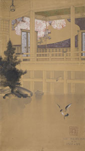 中村順平画「Maison de Nippon（日本学生会館）配景図」