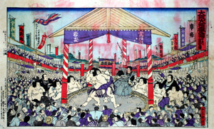 大阪大相撲之図