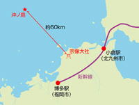 沖ノ島の位置