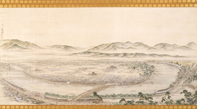 浪華大川眺望図