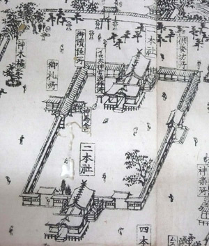 摂州住吉宮地全図(部分)