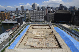 旧大阪府庁舎跡発掘現場