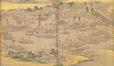 天神祭礼図(部分)