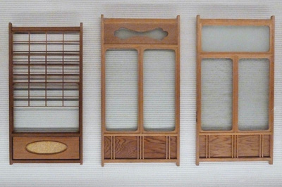 ガラス付建具雛型