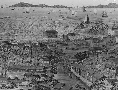 天保山私立遊園地略図（部分）