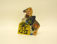 伏見人形　駒乗り神馬（こまのりしんめ）