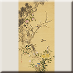 クリックで拡大表示 花木小禽図