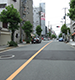 難波京朱雀大路を伝えるとされる道路