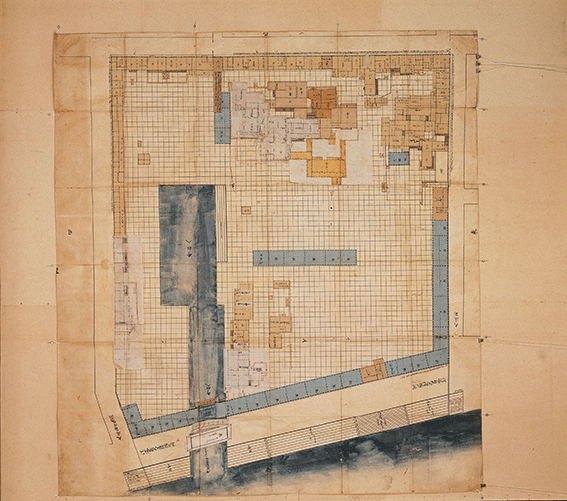 佐賀藩蔵屋敷絵図